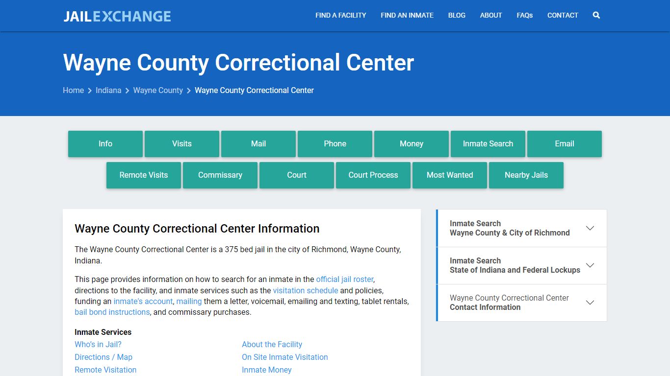 Wayne County Correctional Center - Jail Exchange